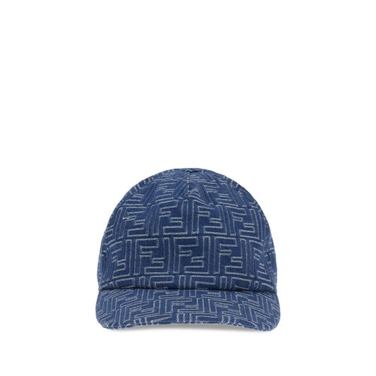 Fendi Denim Embroidery Baseball Cap
