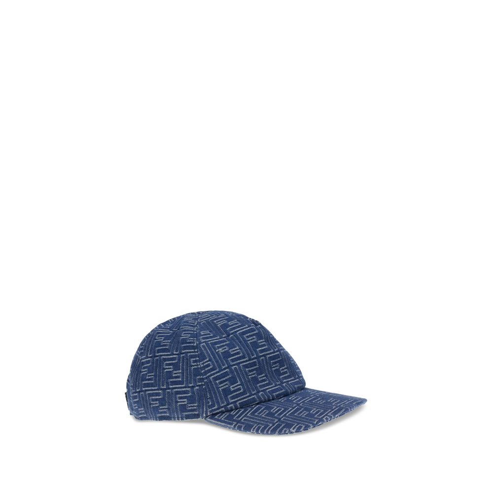 Fendi Denim Embroidery Baseball Cap