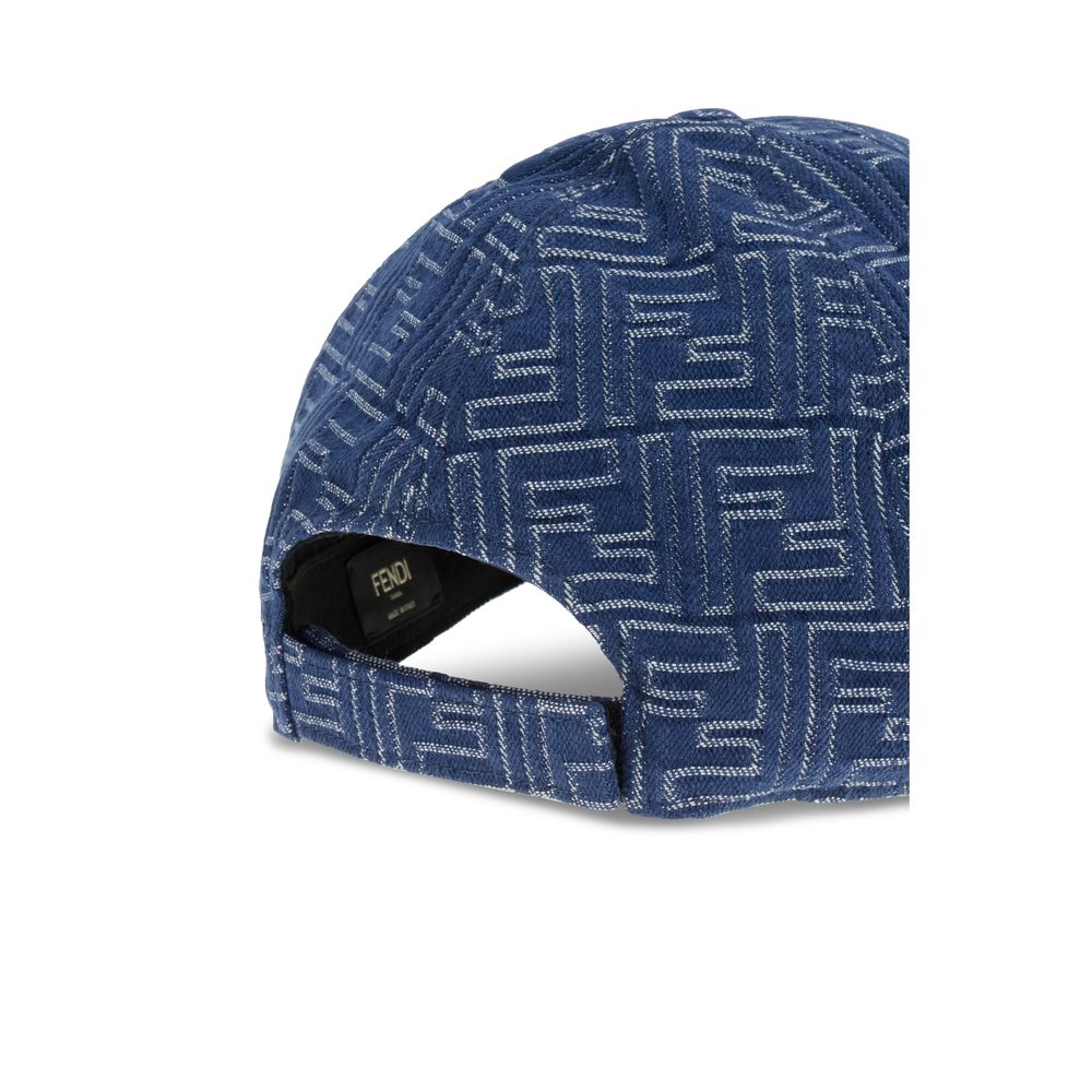 Fendi Denim Embroidery Baseball Cap