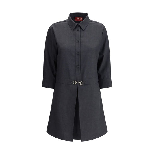 Gucci Chemisier Shirt Short Dress - Timeless Elegance Meets Modern Flair