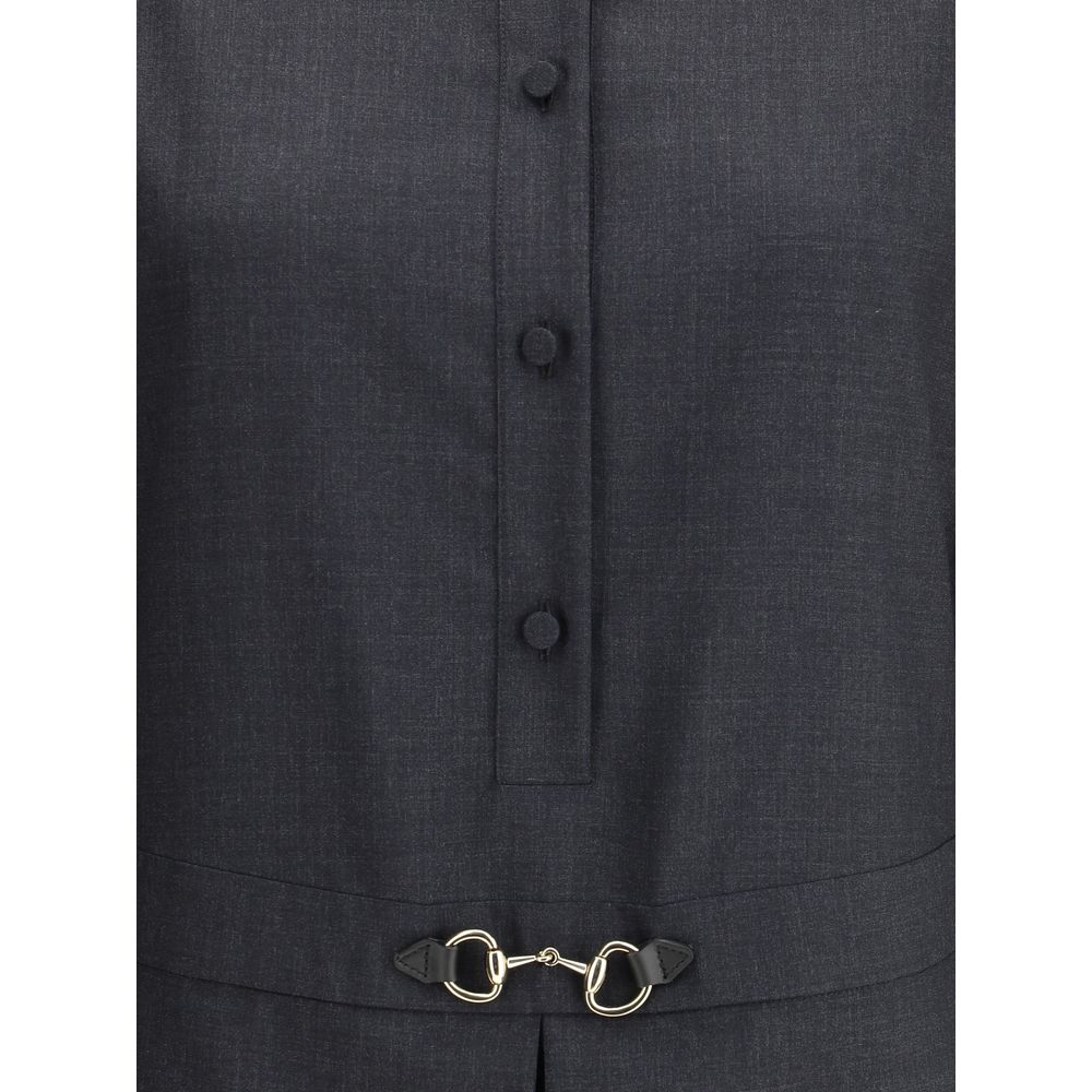 Gucci Chemisier Shirt Short Dress - Timeless Elegance Meets Modern Flair