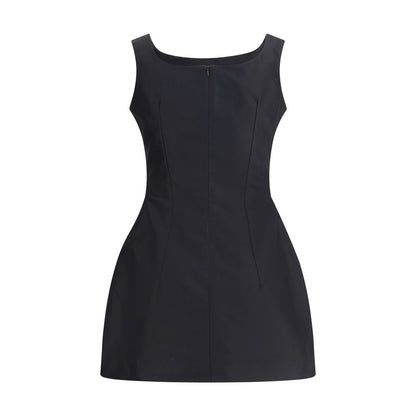 Magda Butrym Black Mini Dress with Roses