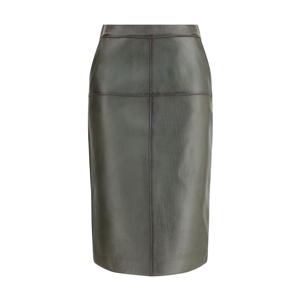 P.A.R.O.S.H. Leather Pencil Skirt