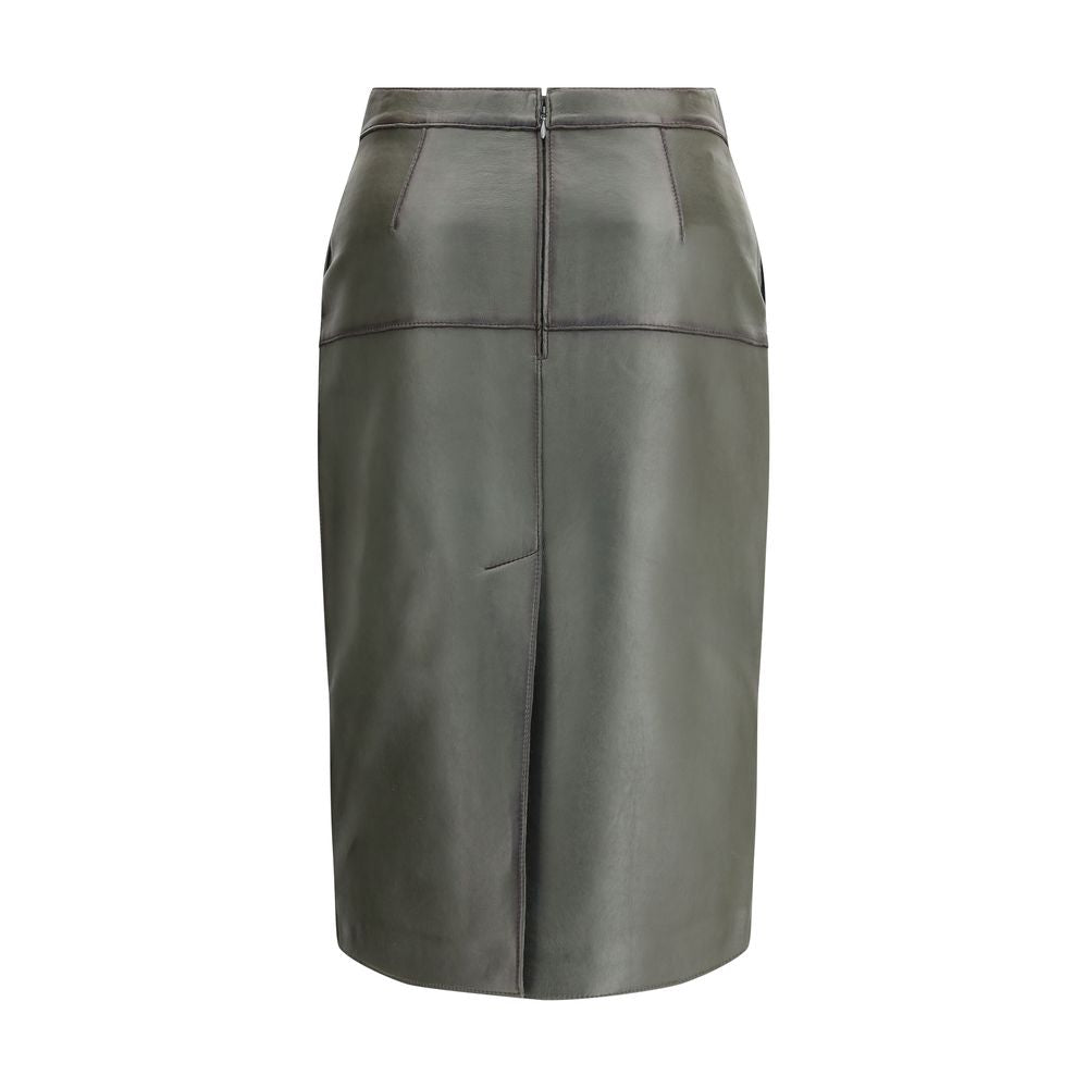 P.A.R.O.S.H. Leather Pencil Skirt