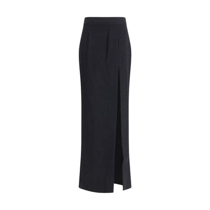 Alessandra Rich Tweed Long Skirt