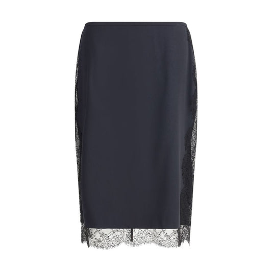 Tom Ford Satin Skirt with Lace Details