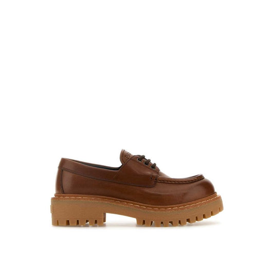 Prada Brown St. Moritz Derby Loafers for Men