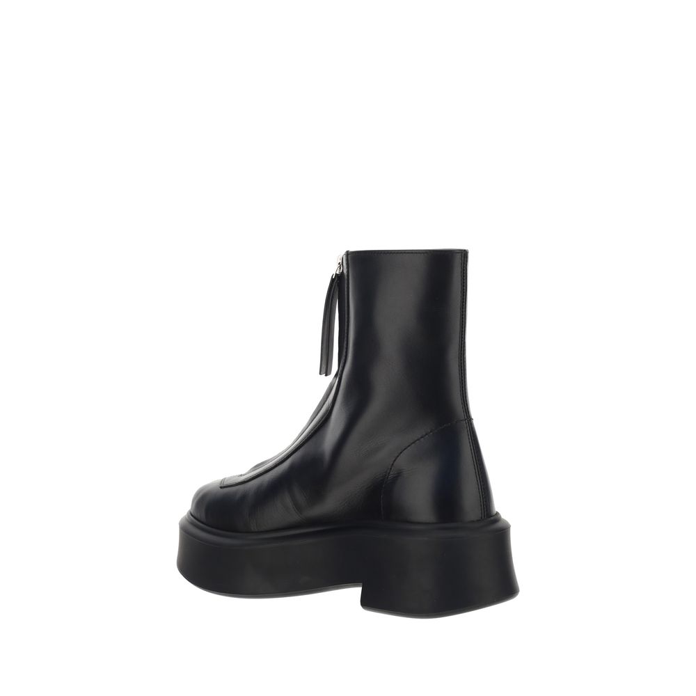 The Row Calfskin Ankle Boots