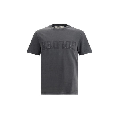 Golden Goose Logoed T-Shirt: Worn Effect Cotton Tee