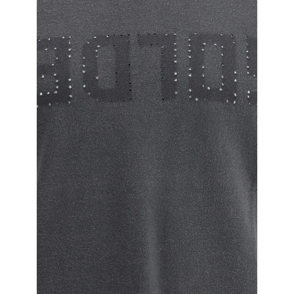 Golden Goose Logoed T-Shirt: Worn Effect Cotton Tee