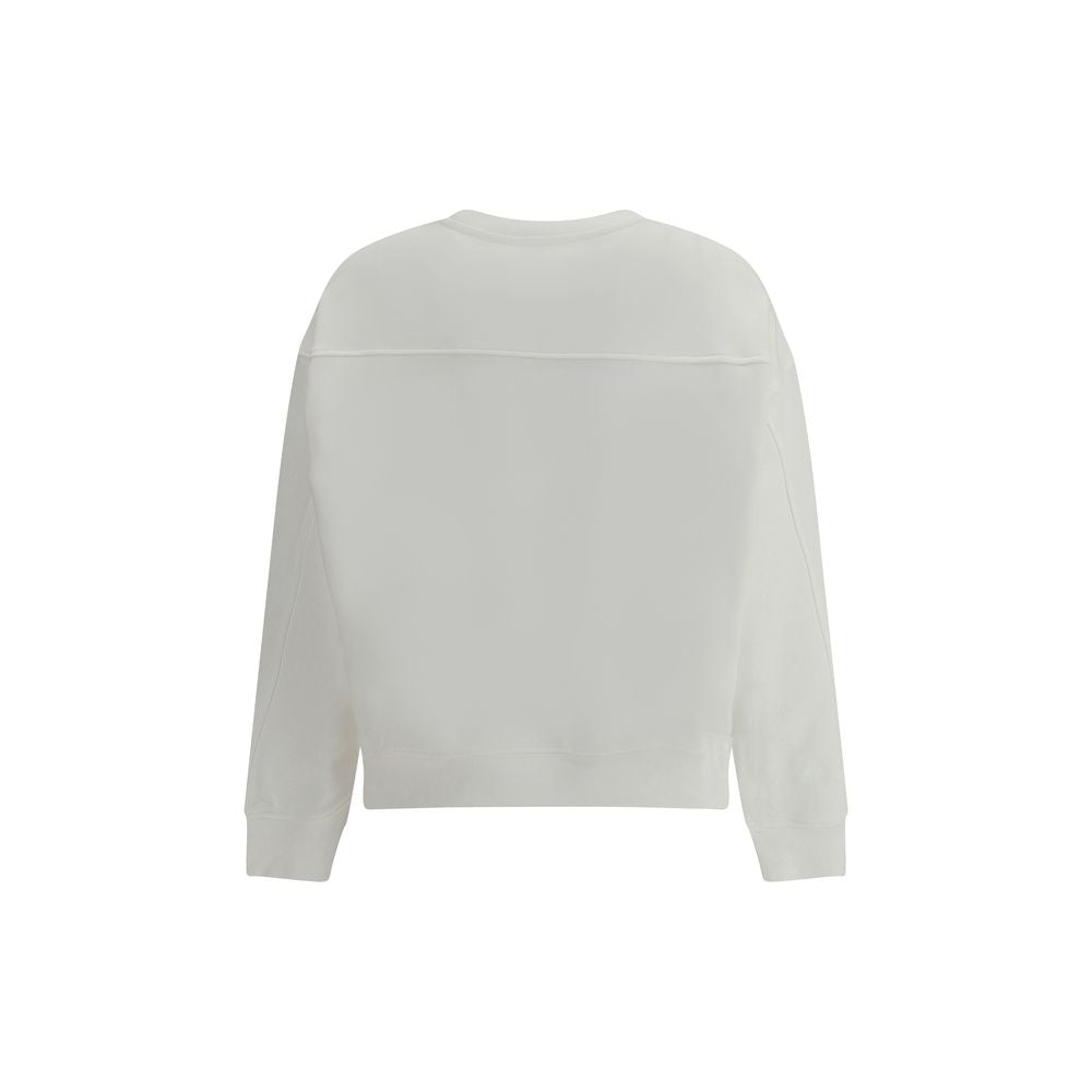 PINKO White Cotton Embellished Sweatshirt