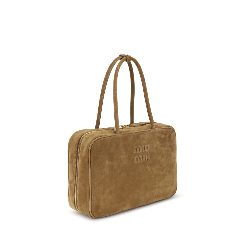 Miu Miu Leather Handbag – Suede Design