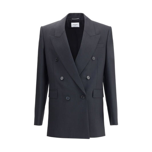 Saint Laurent Veste Double Croisur - Timeless Wool Jacket
