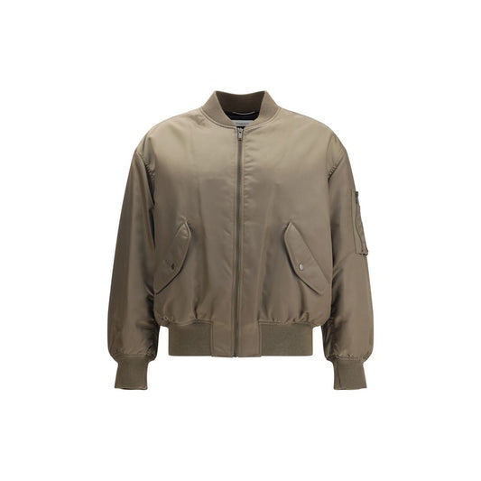 Saint Laurent Brown Oversized Bomber Boule Jacket