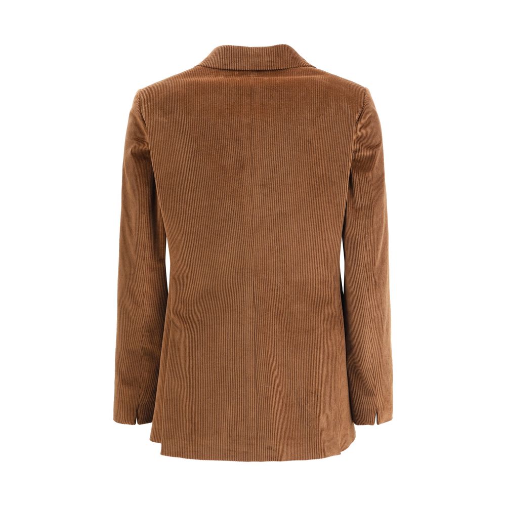 Lardini Double-breasted Corduroy Blazer