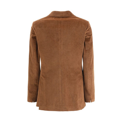 Lardini Double-breasted Corduroy Blazer