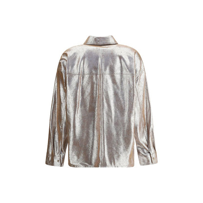 Brunello Cucinelli Oversize Leather Shirt
