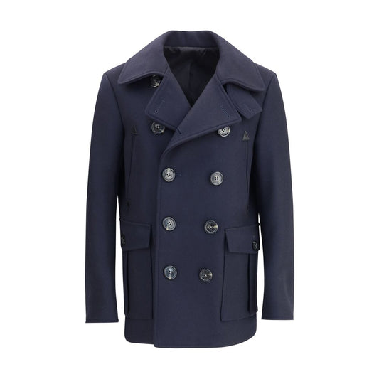 Dsquared2 Blue Felted Wool Peacoat for Men