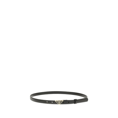 Prada Black Saffiano Leather Belt for Women