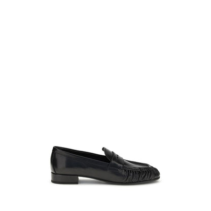 Prada Black Leather Loafers for Men