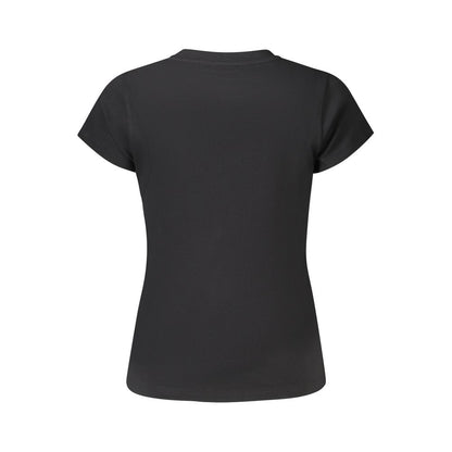 Pepe Jeans Women's Black Cotton T-Shirt - MERIDA Collection
