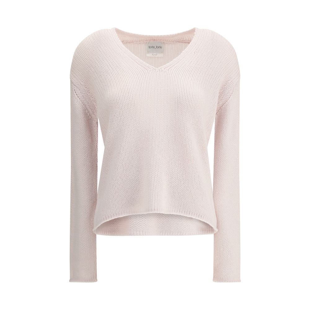 Forte_Forte Cashmere and Wool V-neck Sweater