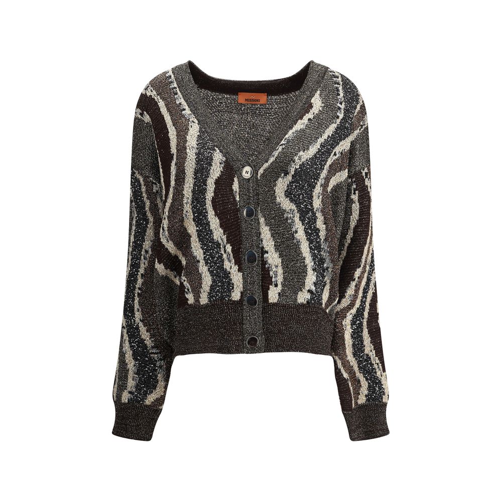 Missoni Wave Pattern Boxy Cardigan