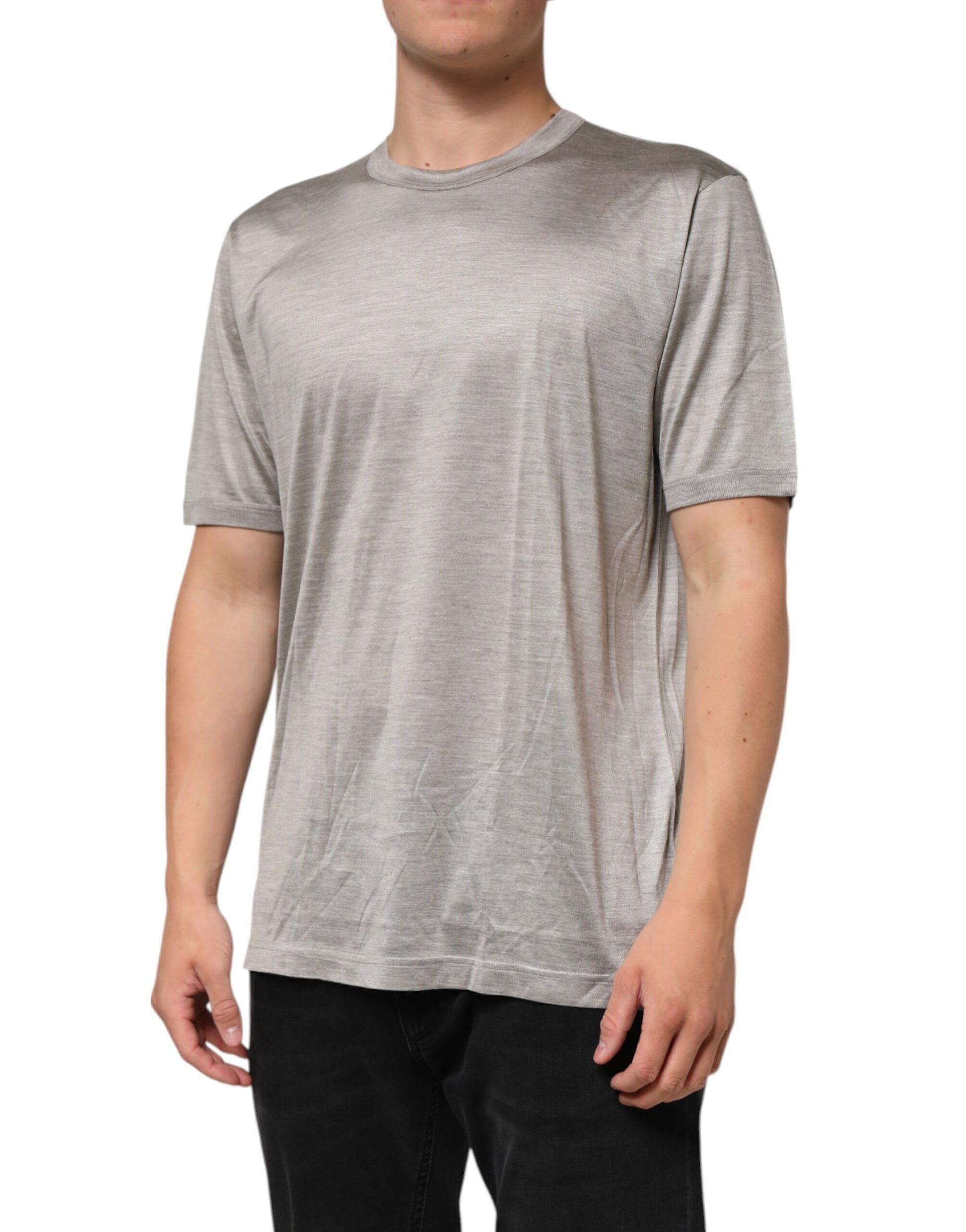Dolce & Gabbana Beige Hazelnut Cotton Shortsleeve T-shirt