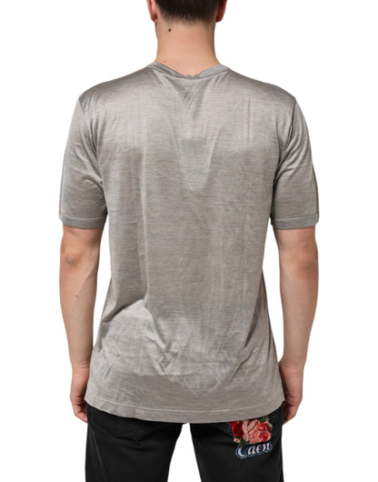 Dolce & Gabbana Beige Hazelnut Cotton Shortsleeve T-shirt