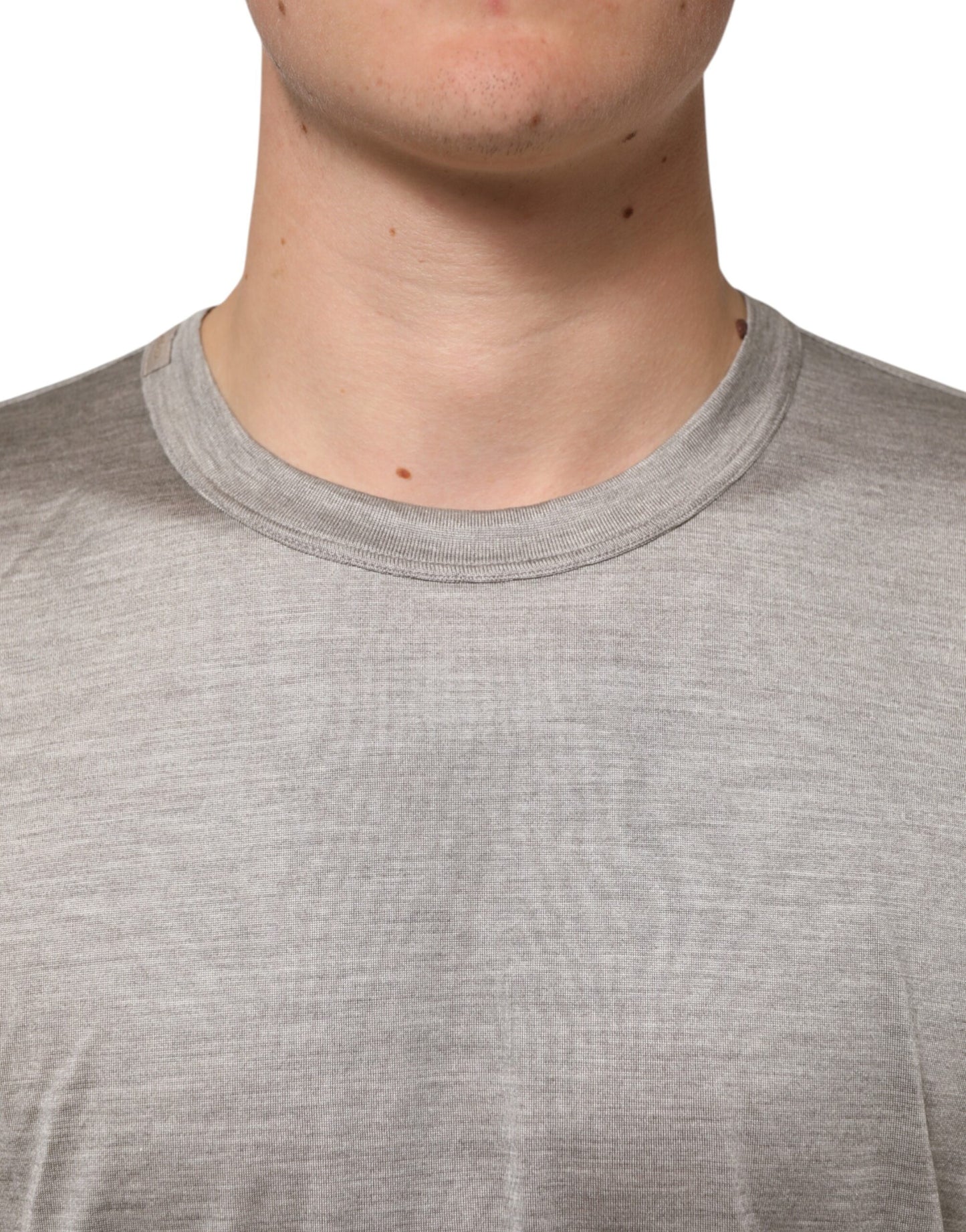 Dolce & Gabbana Beige Hazelnut Cotton Shortsleeve T-shirt