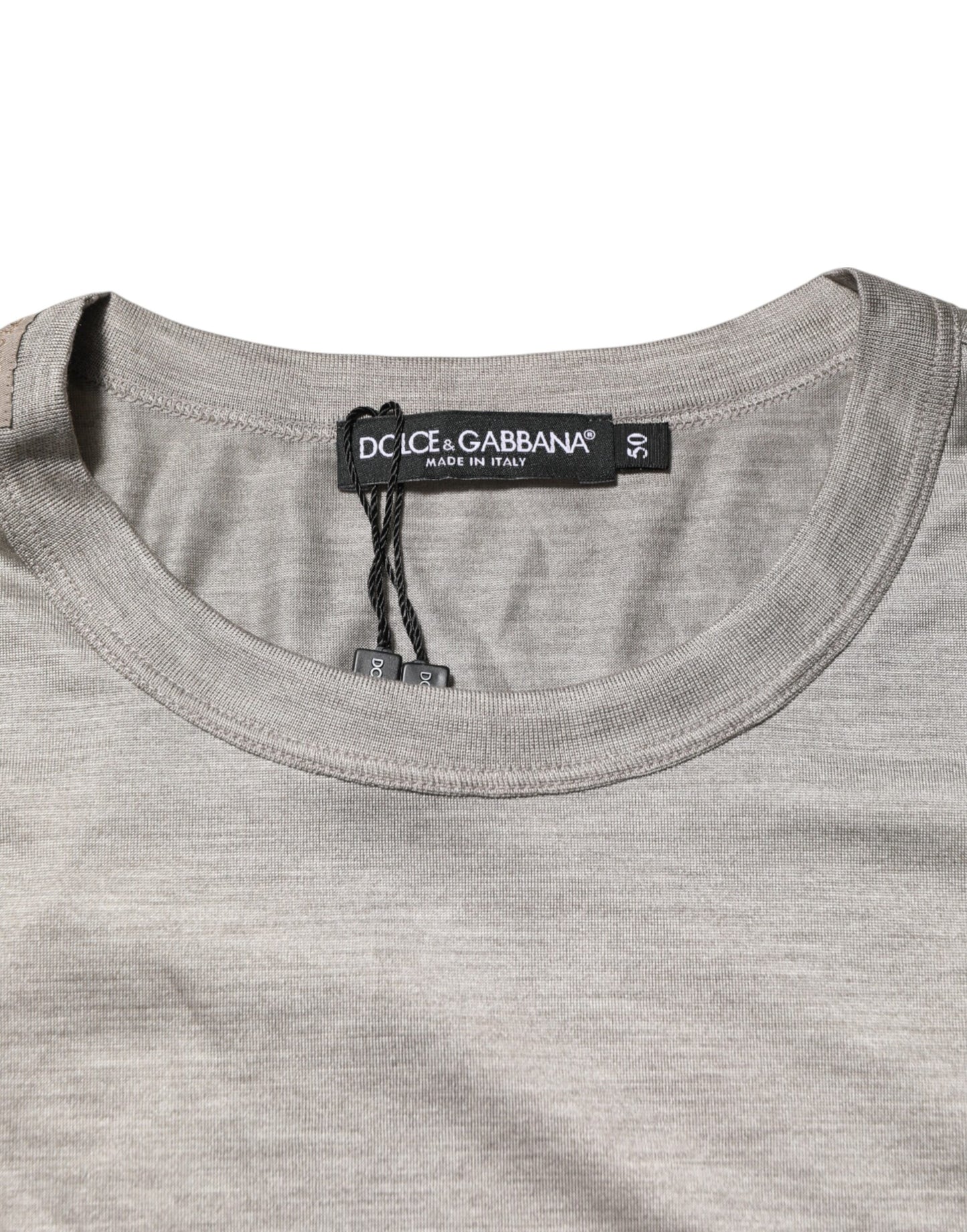 Dolce & Gabbana Beige Hazelnut Cotton Shortsleeve T-shirt