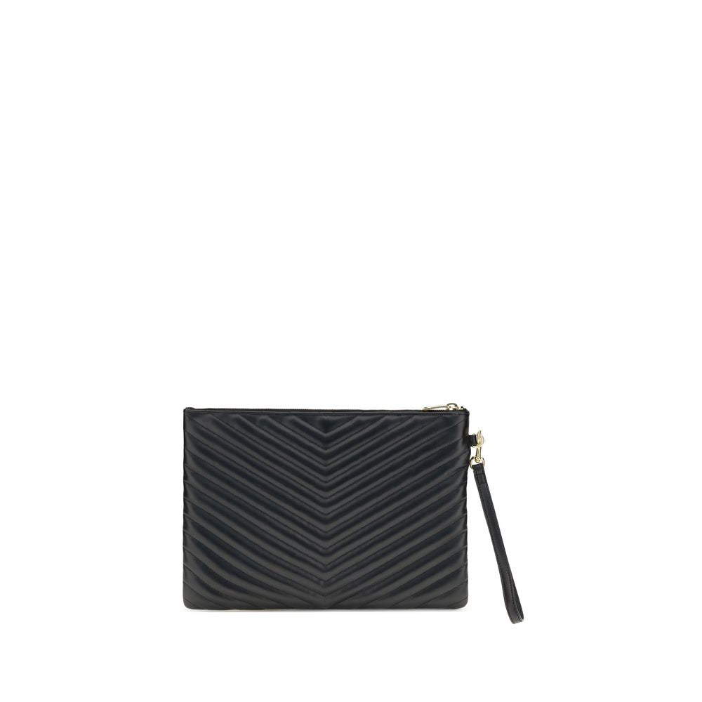 Saint Laurent Matelassé Leather Pouch