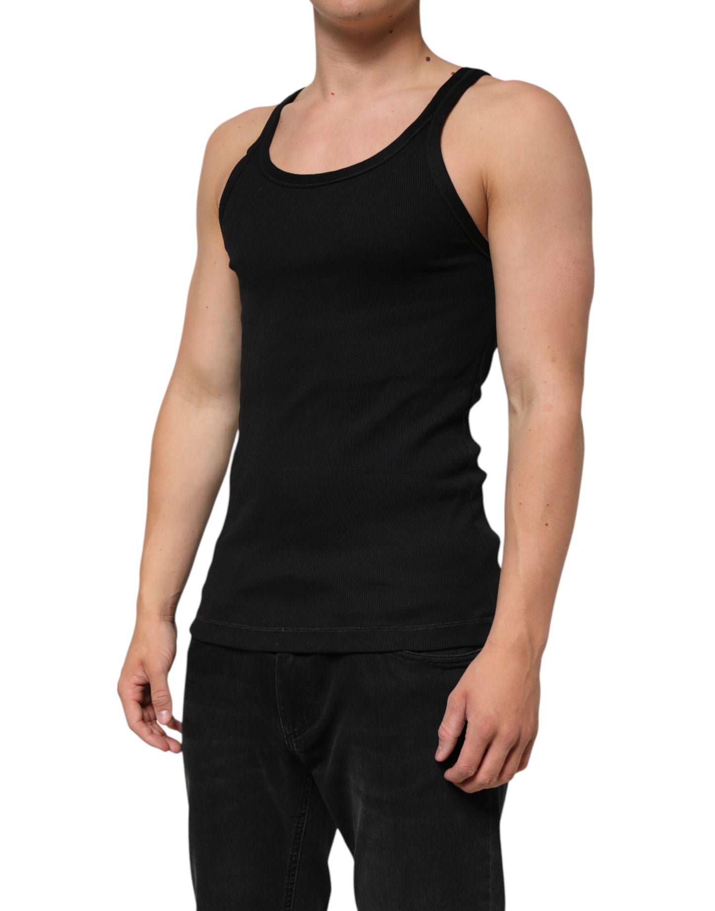 Dolce & Gabbana Black Sleeveless Tank T-shirt for Men