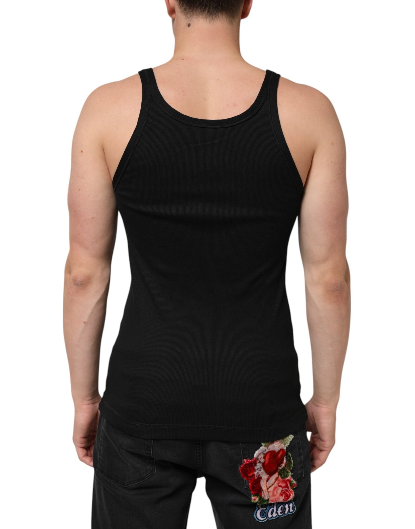 Dolce & Gabbana Black Sleeveless Tank T-shirt for Men