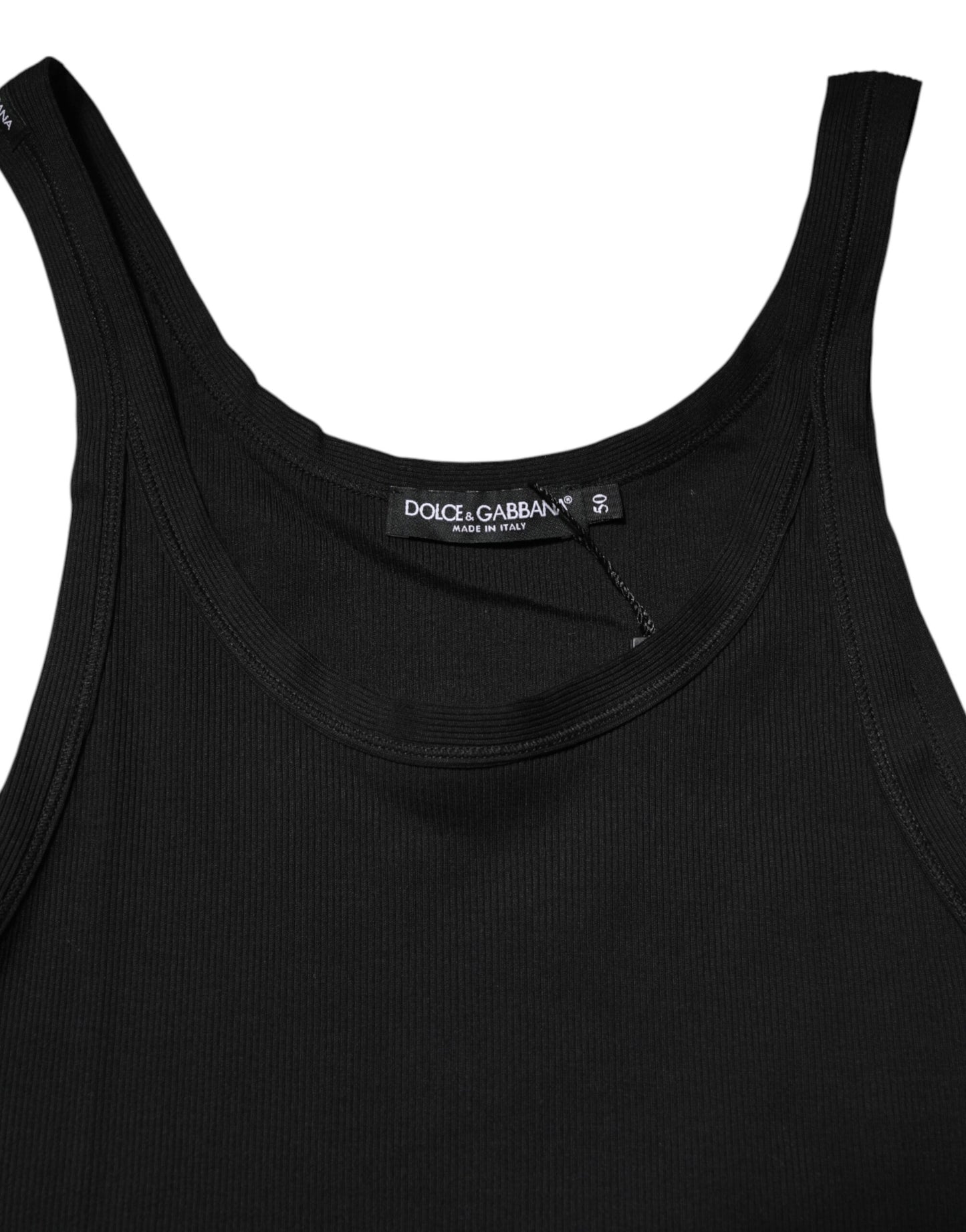 Dolce & Gabbana Black Sleeveless Tank T-shirt for Men