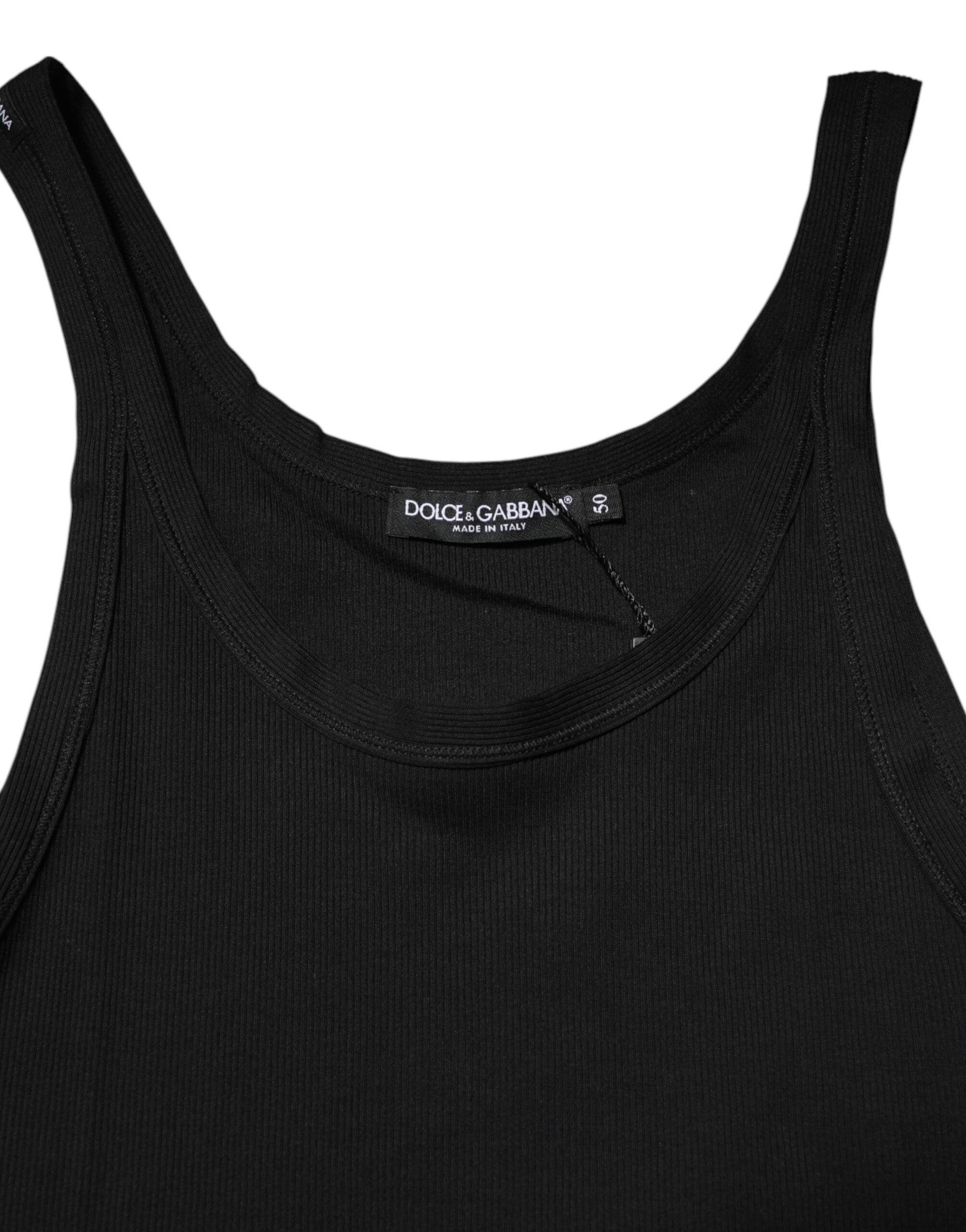 Dolce & Gabbana Black Sleeveless Tank T-shirt for Men