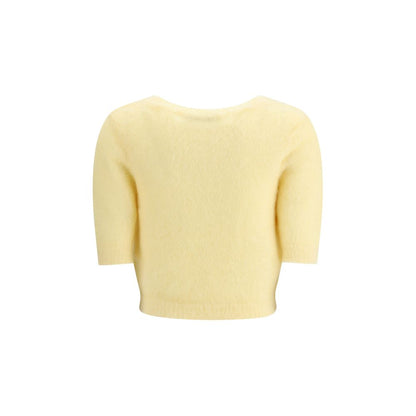 Alessandra Rich Short Sleeve Mohair Sweater