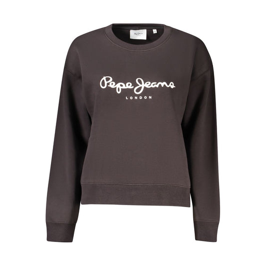 Pepe Jeans Black Cotton Sweater: Effortless Urban Chic