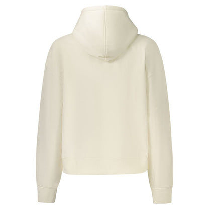 Pepe Jeans White Cotton Hoodie Sweater for Women