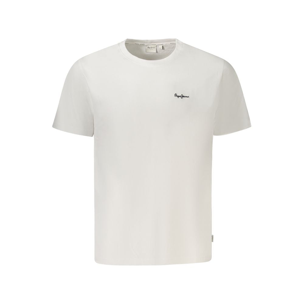 Pepe Jeans White Cotton T-Shirt for Men