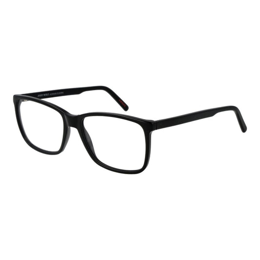 Andy Wolf Black Unisex Optical Frames – Full-Rim Rectangle Design