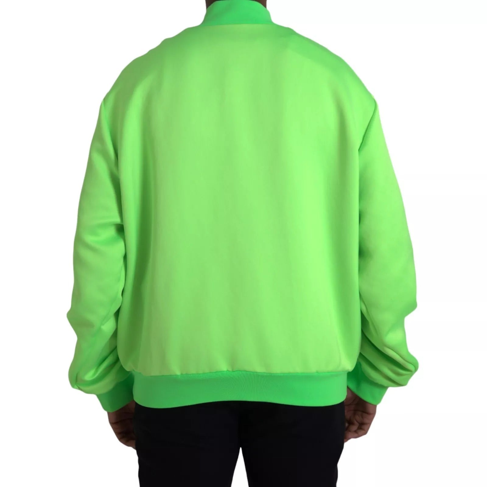 Dolce & Gabbana Neon Green Bomber Jacket for Men