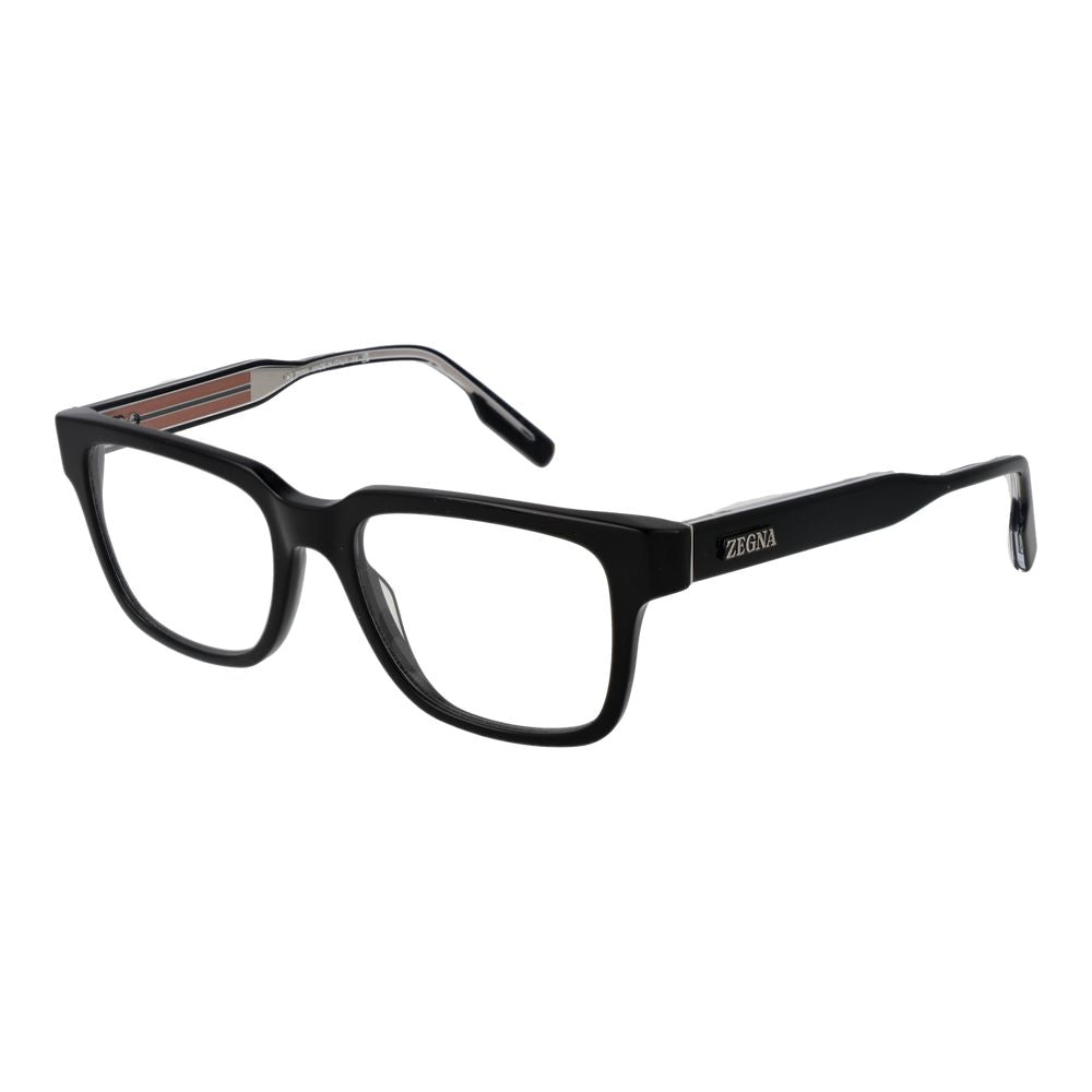 Ermenegildo Zegna Men's Optical Glasses – Black Full-Rim Frame, 52mm