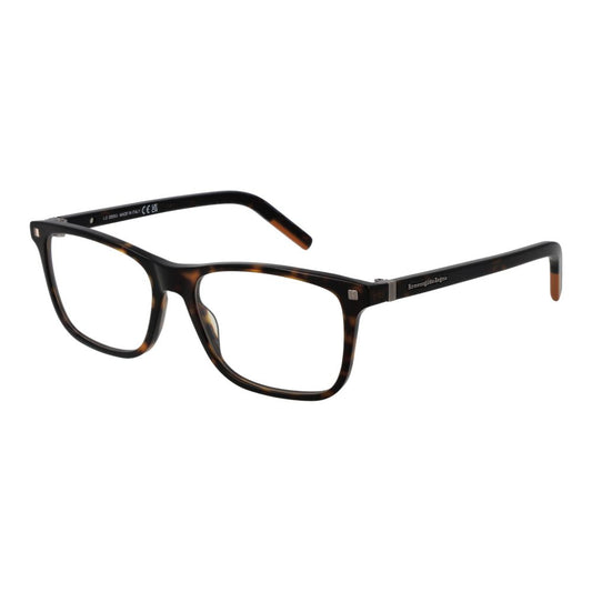 Ermenegildo Zegna Men’s Optical Glasses – Brown Full-Rim Frame
