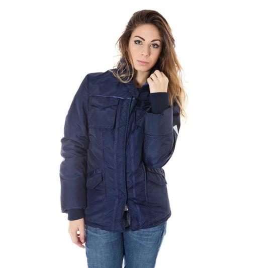 ENRICO COVERI Blue Nylon Jacket