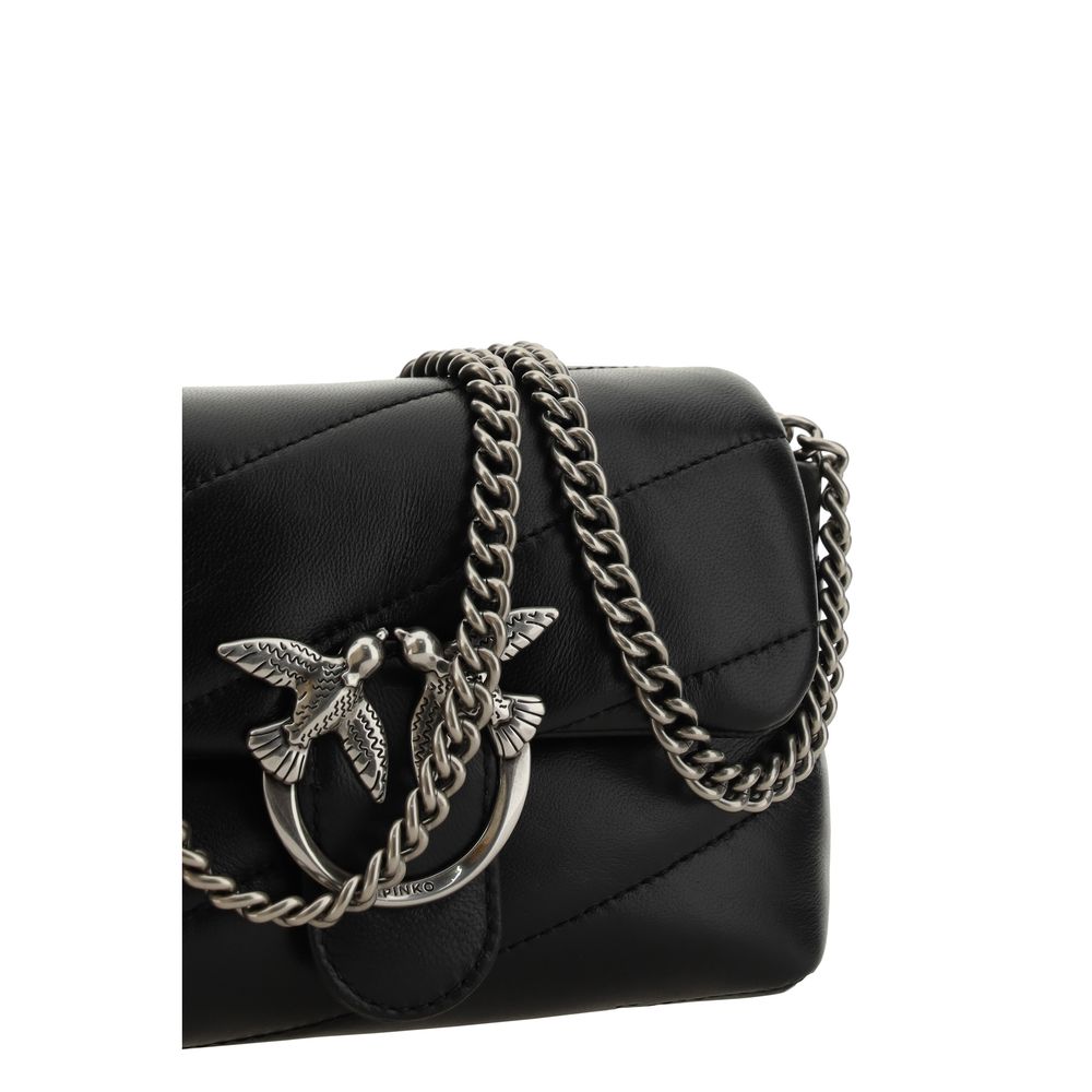 PINKO Love Baby Shoulder Bag - Elegant Calfskin Design