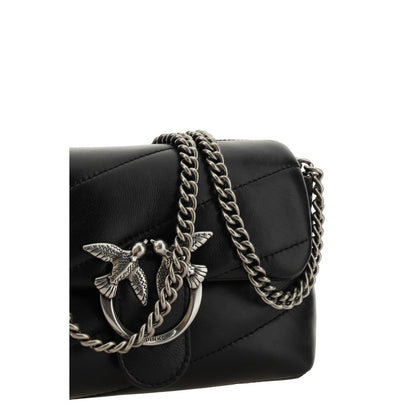 PINKO Love Baby Shoulder Bag - Elegant Calfskin Design