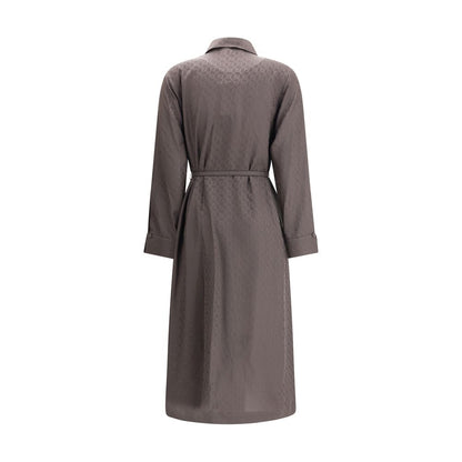 Fendi FF Silk Jacquard Dress