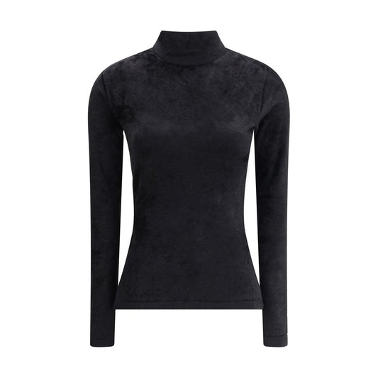 Versace Chenille Top with Half Neck