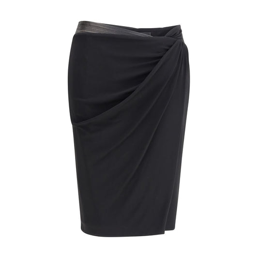 Versace Draped Jersey Skirt